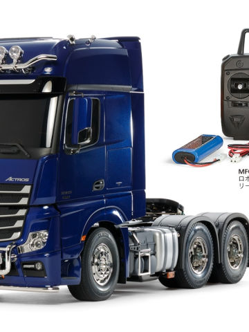 1/14 电动RC大卡车系列 TRACTOR TRUCK MERCEDES-BENZ ACTROS 3363 6x4 GIGASPACE（PEARL BLUE EDITION）FULL OPERATION KIT