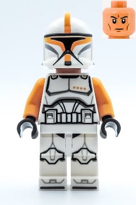 Clone Trooper Commander (Bright Light Orange Markings)