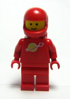 Classic Space - Red with Airtanks and Motorcycle (Standard) Helmet (Reissue)