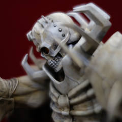 骷髅骑士 No.490 Skull Knight 2019 White Skeleton version- Limited Edition I(with attachment of Senma Soldier )-资料图