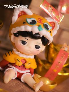 虎年抱财-坐姿小老虎-资料图