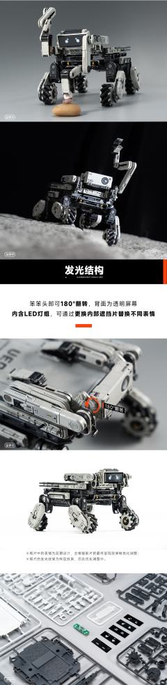 多功能全地形运输机械狗 笨笨模型(拼装版)-资料图