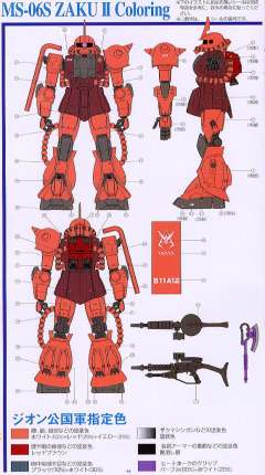 PG MS-06S 指挥官用型扎古II 夏亚・阿兹纳布尔机-资料图