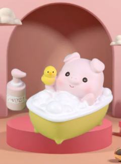 pig in bath