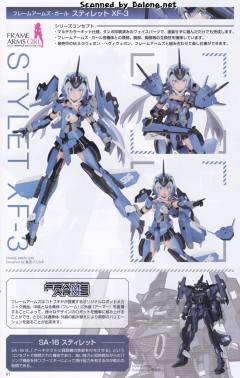 Frame Arms Girl 短剑 XF-3-资料图
