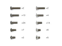 RC部件（特別企画） RC配件系列 TD4 钛螺丝套装