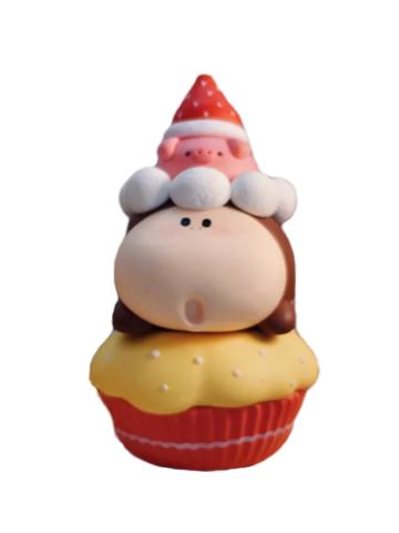 迷你版-草莓猪猪马芬杯蛋糕