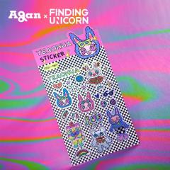 YEAOHUA电音派对系列镭射贴纸