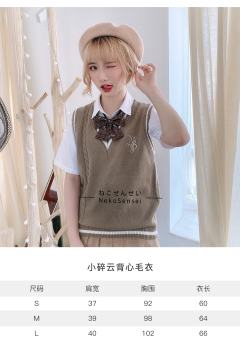 针织毛衣背心-资料图
