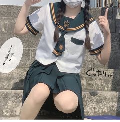 金言叶 关西领绿白领夏服-资料图