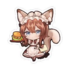 异想少女 亚克力冰箱贴 美琴美食款