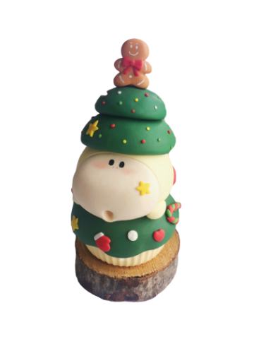 圣诞树马芬杯蛋糕