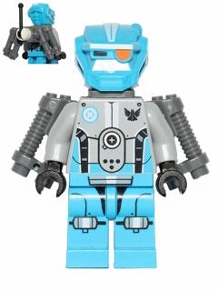 Dark Azure Robot Sidekick with Jet Pack