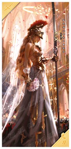 唯美原画折叠卡