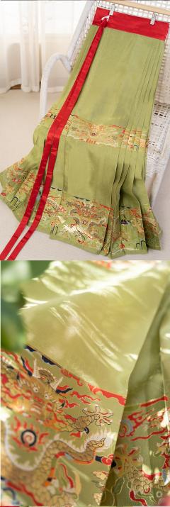 仿孔府仿妆花纱呆龙马面裙-资料图
