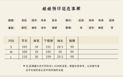 娃娃领印花连衣裙-资料图