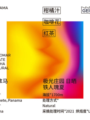 巴拿马极光庄园日晒铁人瑰夏