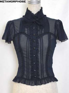  Bustier Style Pieced Blouse (Solid Color) 