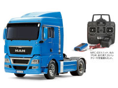 1/14 电动RC大卡车系列 TRACTOR TRUCK MAN TGX 18.540 4x2 XLX (FRENCH BLUE EDITION) FULL OPERATION KIT