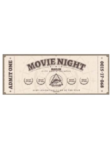 movie night(镭射票)-animate cafe打卡周边