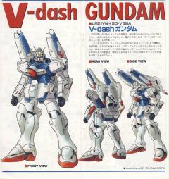 1/100 HG V高达系列 LM312V04+SD-VB03A V-Dash高达-资料图