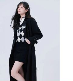 纯色风衣-资料图