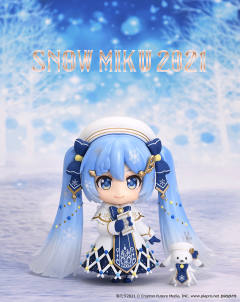 粘土人 #1539 初音未来 雪初音 2021 Glowing Snow Ver.-资料图