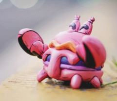 粉红漫画蟹-资料图