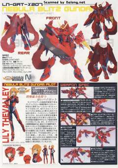 1/100 高达SEED DESTINY模型系列 LN-GAT-X207 星云迅雷高达-资料图