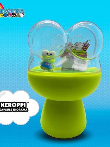 Hello Sanrio Capsule Diorama 浮叶上的Keroppi 