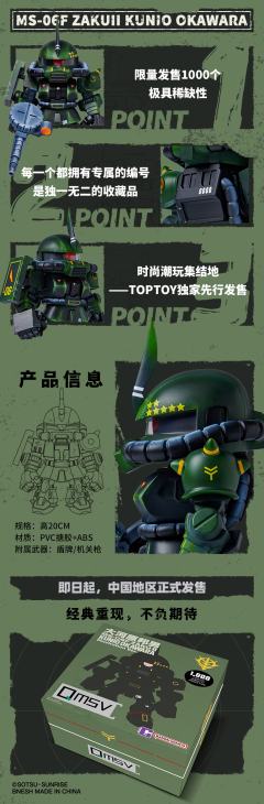 QMSV MS-06 ZAKU II KUNIOOKAWARDA 大河原邦男配色-资料图