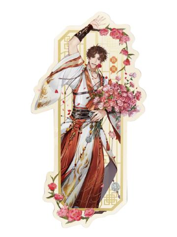 孙策-肯德基联动花笺游烫金书签