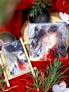 尘不到&闻时-吻红尘徽章套组