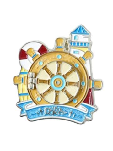 蓝色冒险家开合式徽章