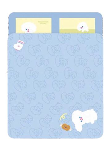 RiCO毛绒小狗床上四件套