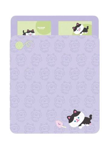 RiCO毛绒小猫床上四件套