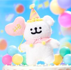 生日挂件白色小狗
