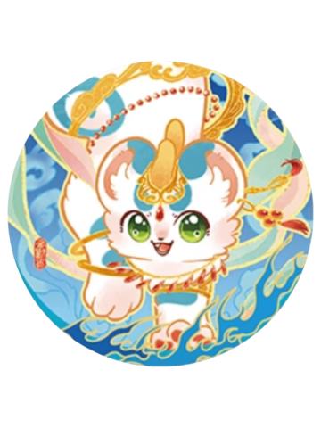 皮皮-华彩流光系列马口铁徽章