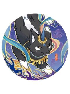 谛听-华彩流光系列马口铁徽章