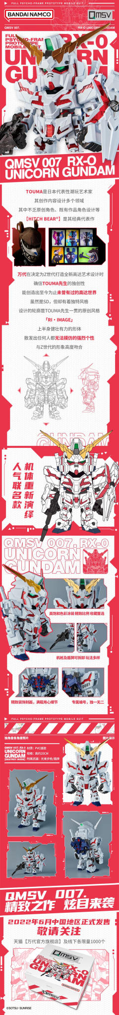 QMSV 007 RX-0  UNICORN GUNDAM 独角兽高达-资料图