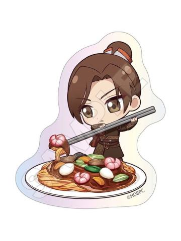 风信-美食Q版极光贴纸