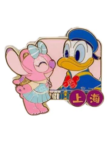 安琪-上迪史迪奇与安琪漫游上海系列徽章盲盒