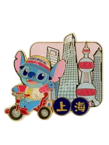 史迪奇-上迪史迪奇与安琪漫游上海系列徽章盲盒