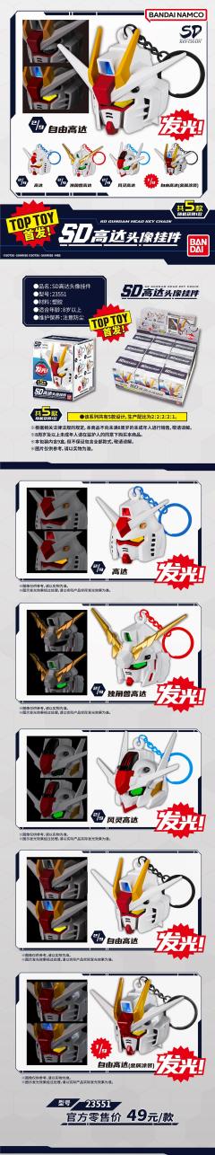 SD GUNDAM FEAD KEY CHAIN SD高达头像挂件-资料图
