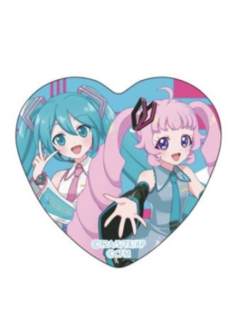 日丽与初音未来-初音未来联动交易心形吧唧