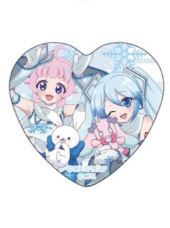 日丽与雪初音-初音未来联动交易心形吧唧