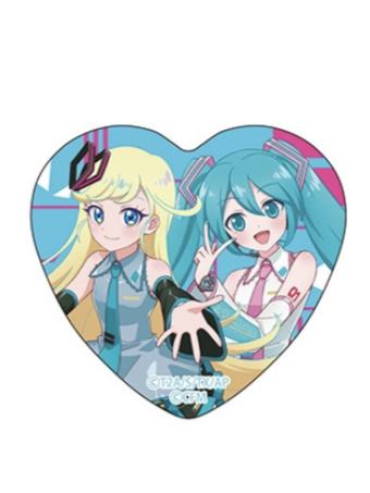 美月与初音未来-初音未来联动交易心形吧唧