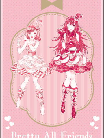 彩濑奈露&莲城寺红月-美妙全友甜点蛋糕搭配(MANGEKYO)ver.特典明信片