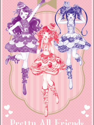 春音爱良&久里须要&上叶美爱-美妙全友甜点蛋糕搭配(MANGEKYO)ver.特典明信片