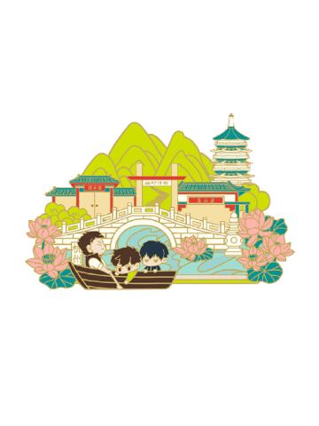 湖山小聚可滑动金属冰箱贴-2025稻米节冰箱贴